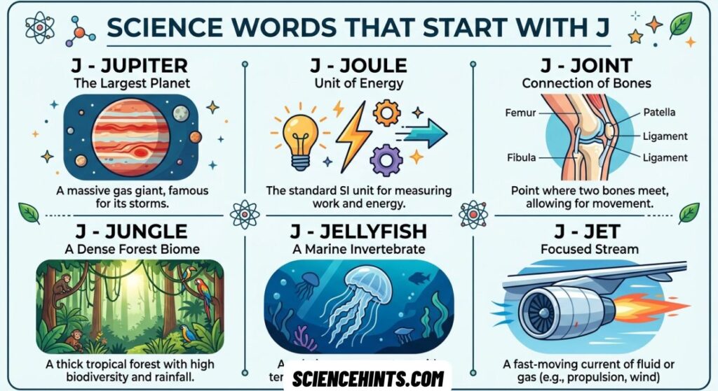 Science Words That Start With J