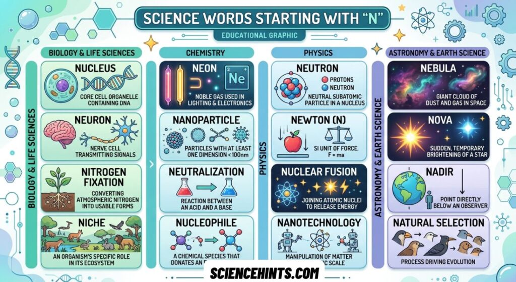 Science Words That Start With N