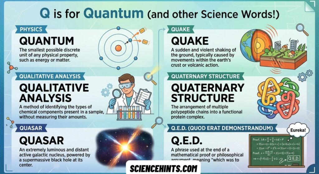 Science Words That Start With Q