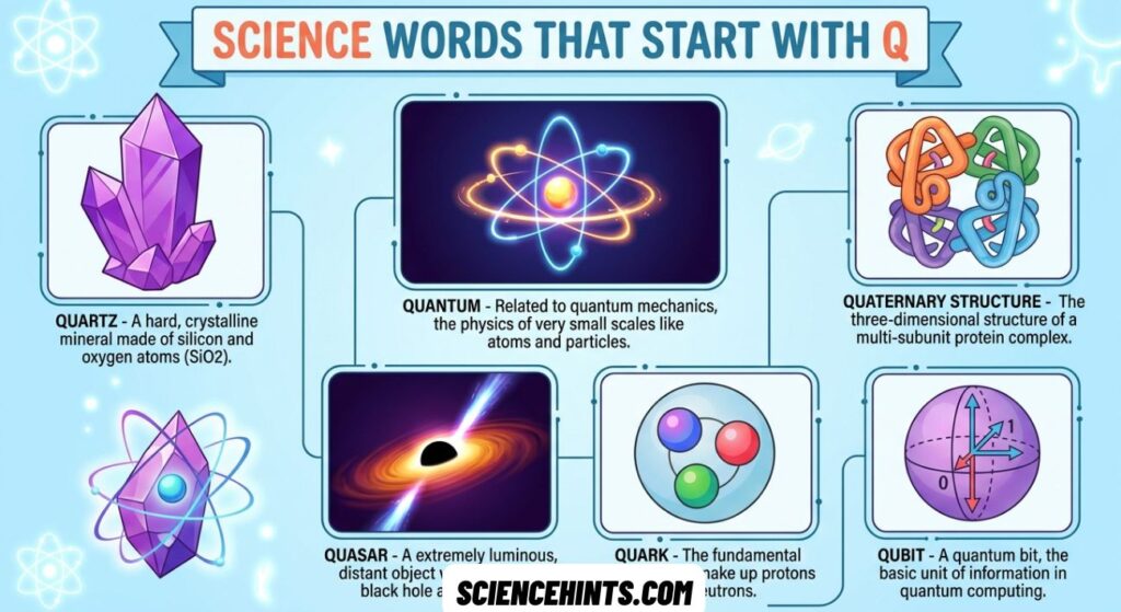 Science Words That Start With Q
