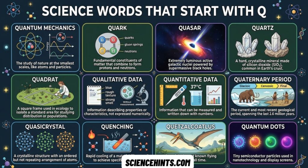 Science Words That Start With Q