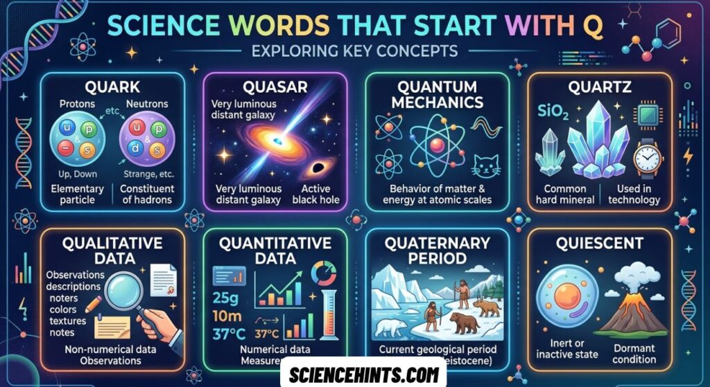 Science Words That Start With Q