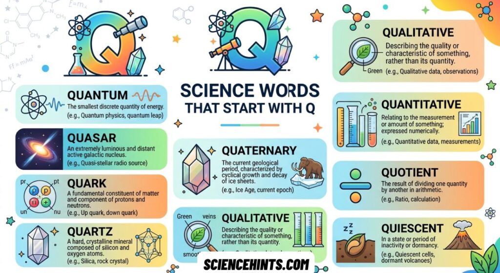 Science Words That Start With Q