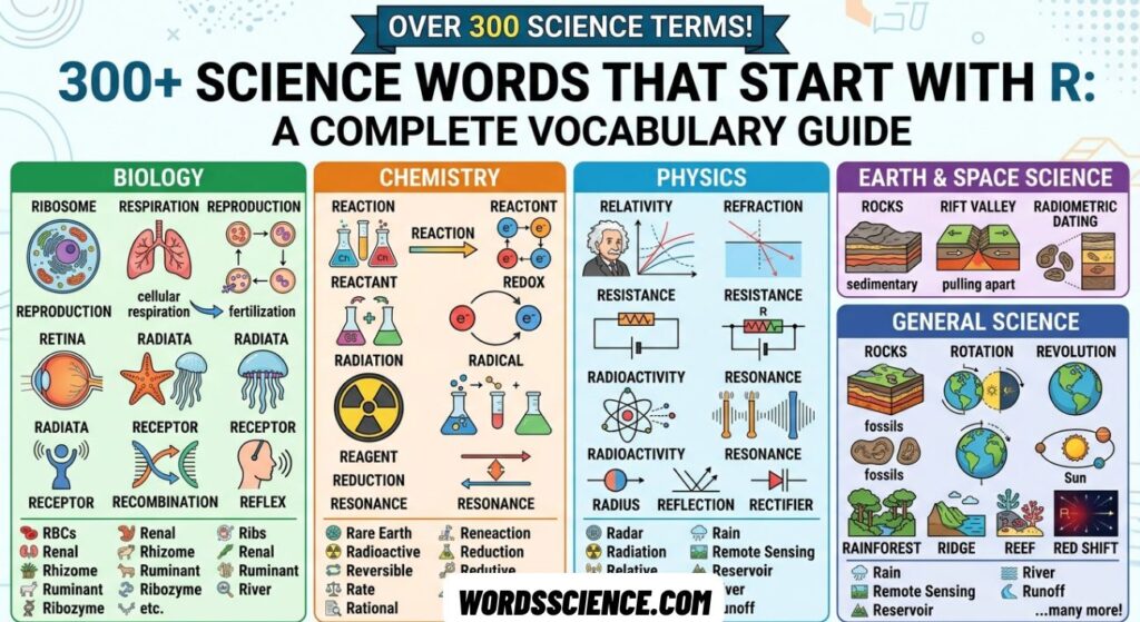 Science Words That Start With R
