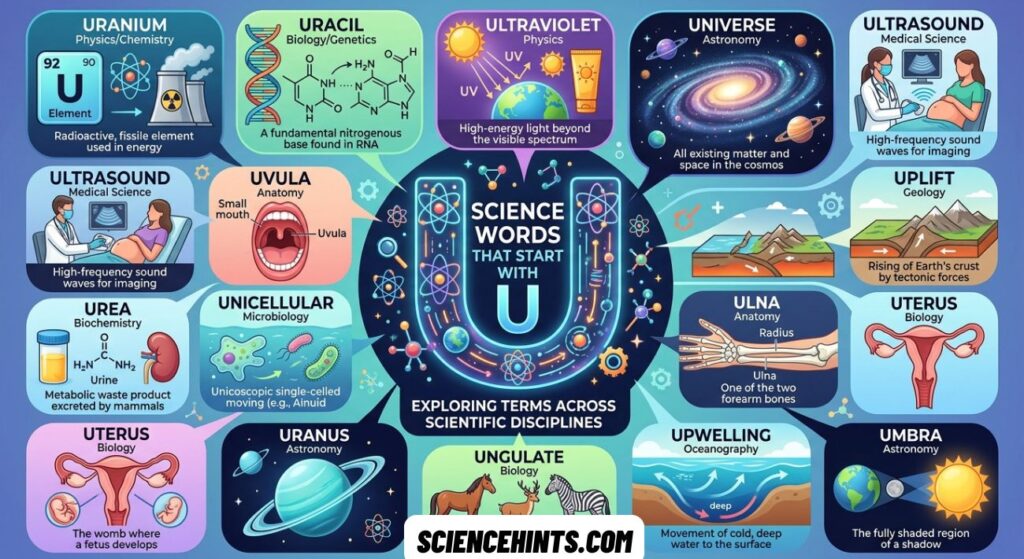 Science Words That Start With U