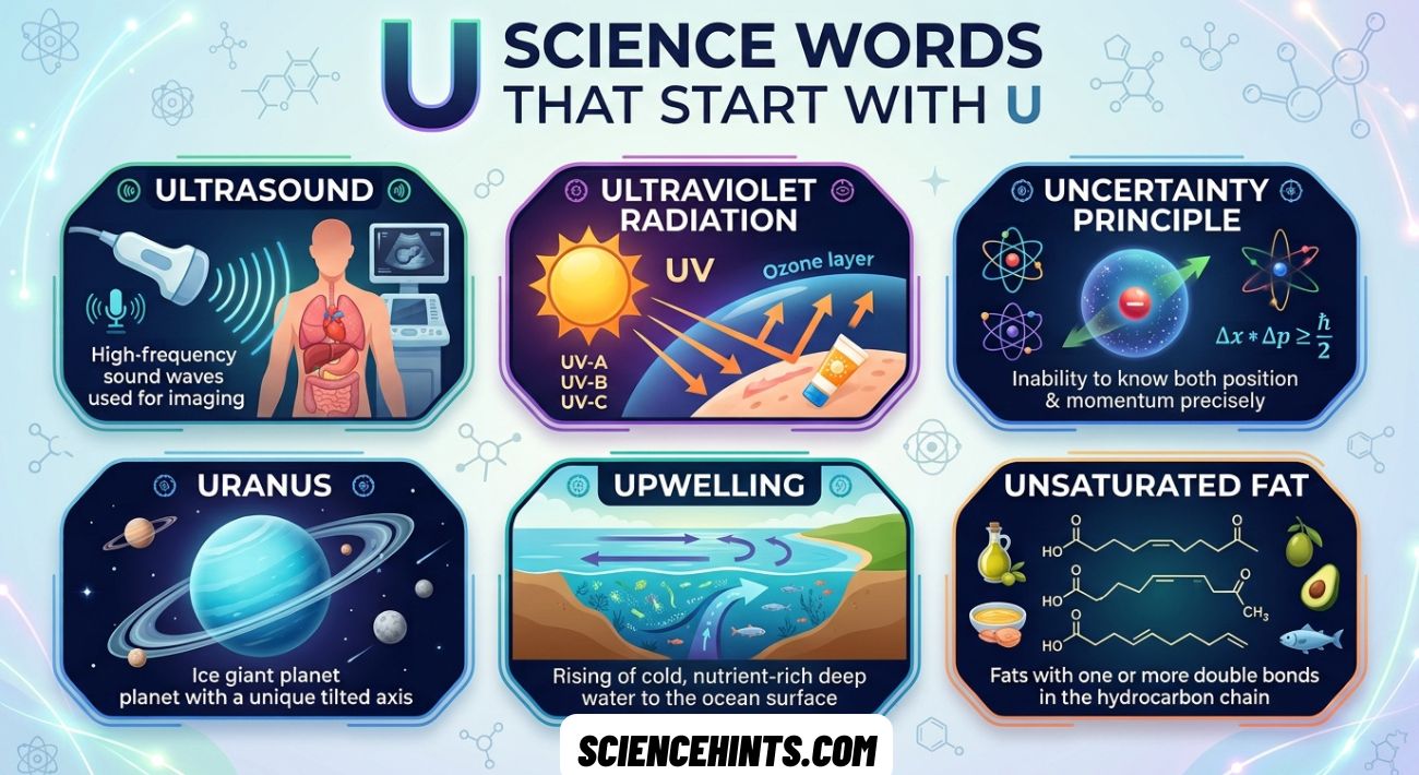 Science Words That Start With U