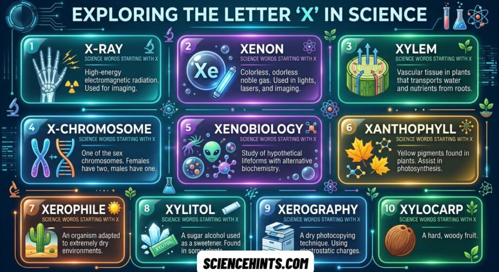science-words-that-start-with-x